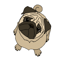 Pra Sticker by Pug Rescue of Austin