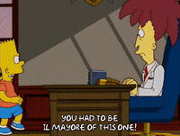mad bart simpson GIF