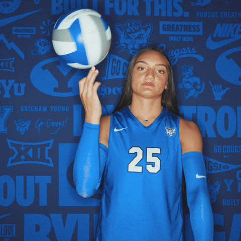 Ncaa Volleyball Go Cougs GIF by BYU Cougars