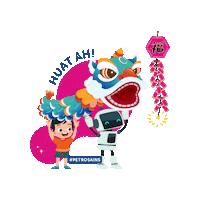 Chinese New Year Robot Sticker by Petrosains
