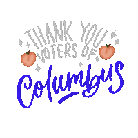 Election Day Thank You Sticker by Creative Courage