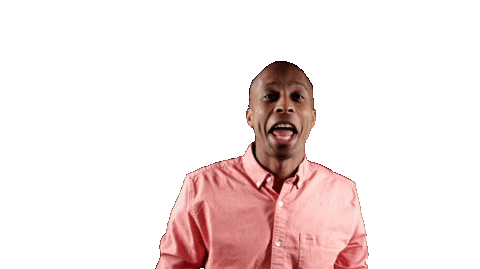 Pink Thank You Sticker by Bernardson