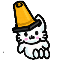 _ships happy kawaii sparkle cone Sticker