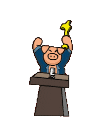 doghero happy congrats champion pig Sticker