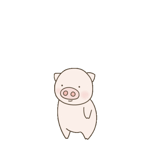 fatpig_daily jump pig fat meat Sticker