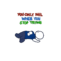 Motivation Keep Trying Sticker by ironbrij
