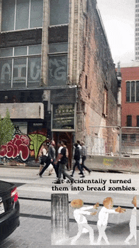 Performance Walking Bread GIF by Alex Boya