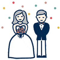 Bride Weddings Sticker by Polka Dot Wedding
