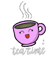 Tea Time Sticker