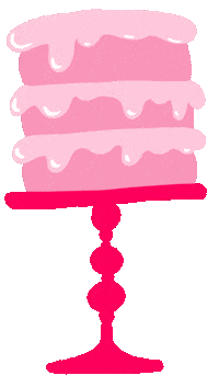 Pink Cake Sticker