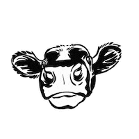 Cow Sticker