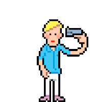 pixel shooting Sticker by eBoy