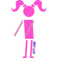 Girl Dancing Sticker by st4ge_studio