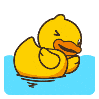 emoji swimming Sticker by B.Duck