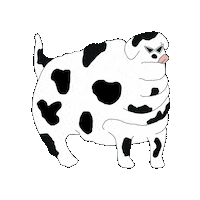 keemmalguk dog animal sunglasses cow Sticker