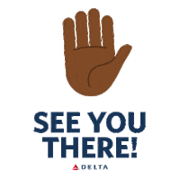 See You Wave Sticker by Delta Air Lines