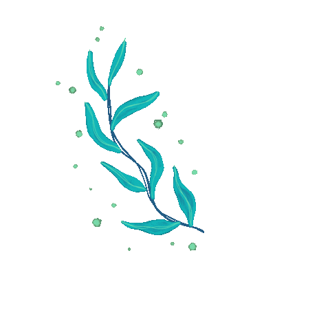 acamisart magic boho ornament leafs Sticker