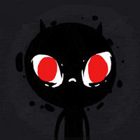 Cat Horror GIF by Squirlart