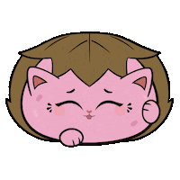 Cat Smile Sticker by Mighty Jaxx