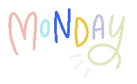 Rainbow Monday Sticker by Lisa Aihara