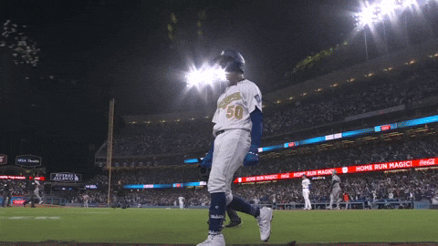 Yell Los Angeles Dodgers GIF by MLB