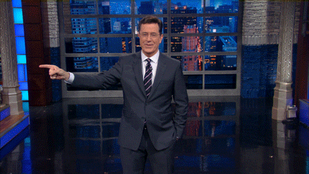 stephen colbert laughing GIF by The Late Show With Stephen Colbert