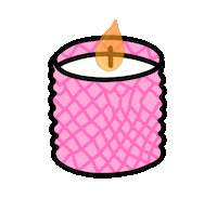 Home Candle Sticker by Andreea Illustration