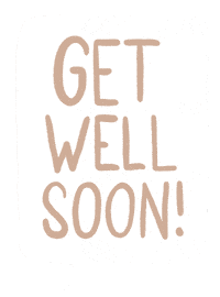 Get Well Soon Pain Sticker