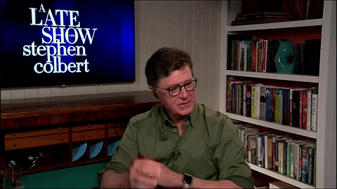 Stephen Colbert Hair GIF by The Late Show With Stephen Colbert