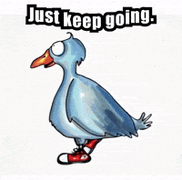 Walking Dont Give Up GIF