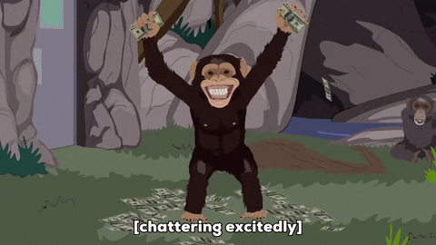 happy monkey GIF by South Park 