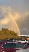 Bright Double Rainbow Shines in West Virginia Sky