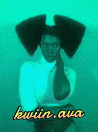 KwiinAva afro black girl black girl magic ava GIF