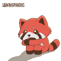 Sad Red Panda Sticker