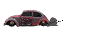 Beetle Airlift Sticker by null-bar
