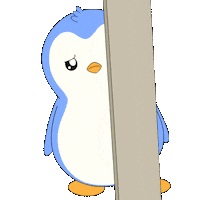 Scared Penguin Sticker by Pudgy Penguins