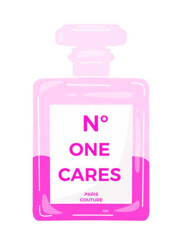 No One Cares Perfume Sticker