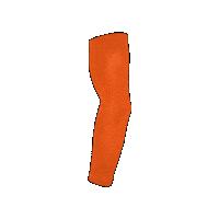 Customnumbered orange custom sleeve wpw Sticker