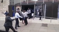 Bank Workers in Harare Help With Donations for Cyclone Victims