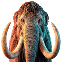 Woolly Mammoth Hello Sticker