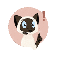 lesbilletsdyva minou napoleon siamese siamois Sticker