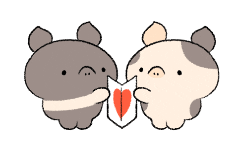小豬 Love GIF by BREAD TREE
