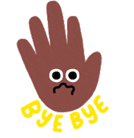 Sad Bye Bye Sticker by mrodilla