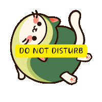 Avocatdo love happy cat food Sticker