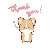 Dog Thank You Sticker