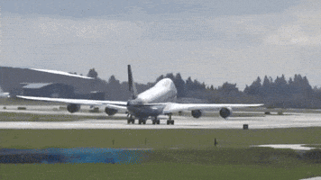 plane takeoff GIF