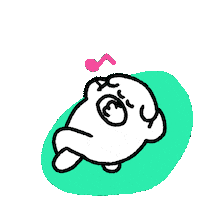 Dog Sleep Sticker by takadabear