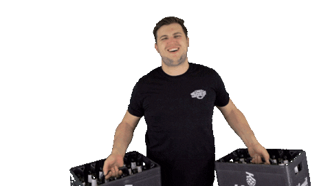 Work Out Beer Sticker by LINKESOEP