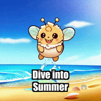 Beach Swimming GIF by Beelightened