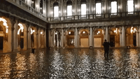 Piazza San Marco Flooded After Venice Flood Barrier Not Used